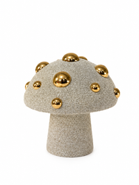 Foto do produto Escultura Cogumelo Dourado - P