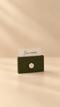 Foto do produto Conjunto 8 Marcadores de Lugar - Cartinhas Verdes - Merry Mail Collection