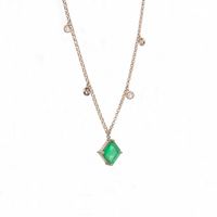 Foto do produto Gargantilha Pingentes Esmeralda Ouro 18k