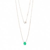 Foto do produto COLAR LONGO SOLITÁRIO ESMERALDA OURO 18K