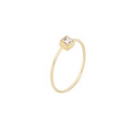 Foto do produto Aliancinha Topázio Branco Ouro 18k