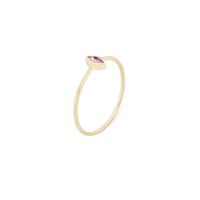 Foto do produto Aliancinha Ametista Ouro 18k 