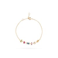 Foto do produto Pulseira 6 pedras Ouro 18k