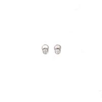 Foto do produto Brinco Stud Ponto De Luz Diamante 5PTS Ouro 18K