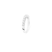 Foto do produto Meia Aliança Diamantes Ouro 18K