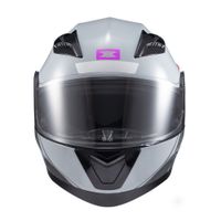 Foto do produto Capacete Texx Escamotiavel Gladiator V3 Makan  Cinza Rosa 