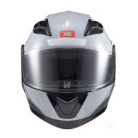 Foto do produto Capacete Texx Escamotiavel Gladiator V3 Makan  Cinza Vermelho 