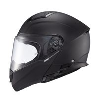 Foto do produto Capacete Texx Escamotiavel Kratos Solid  Preto Fosco 