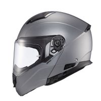 Foto do produto Capacete Texx Escamotiavel Kratos Solid  Titanio Fosco 