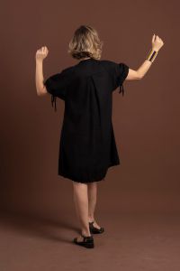 Vestido Carolina Curto - Preto