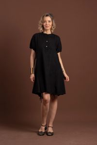 Vestido Carolina Curto - Preto