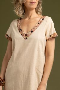 Vestido Heliane Curto - Manteiga