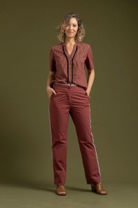 Blusa Sebastiana  Telha - Meu Doce Mel
