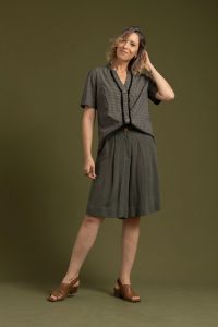 Blusa Sebastiana Xadrez Verde - Meu Doce Mel