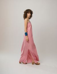 Vestido Ariadne Longo - Listra Rosa