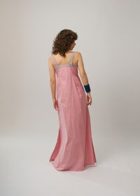 Vestido Ariadne Longo - Listra Rosa