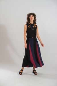 Saia Midi Julia - Azul