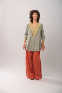 Bata Cecília Manga Longa - Verde Água