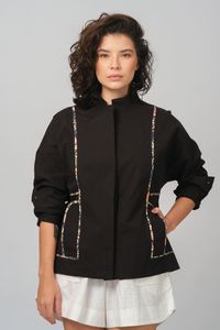 Casaco Beatriz Manga Longa - Preto