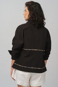 Casaco Beatriz Manga Longa - Preto
