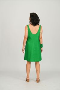Vestido Vilma Curto - Verde Bandeira