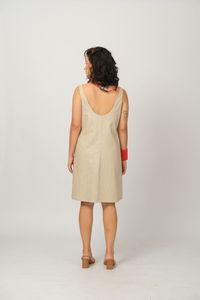 Vestido Vilma Curto - Areia