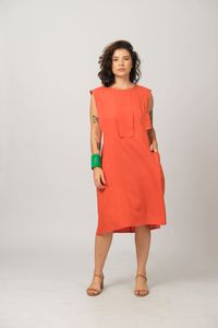 Vestido Midi em Liocel