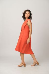 Vestido Midi em Liocel