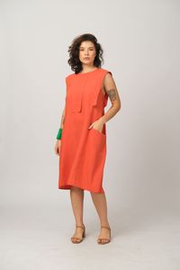 Vestido Midi em Liocel