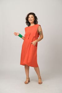 Vestido Midi em Liocel