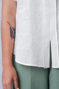 Blusa Decote V  100% Linho