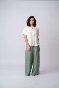 Blusa Decote V  100% Linho
