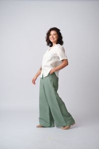 Blusa Decote V  100% Linho