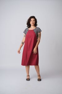Vestido Midi Bicolor