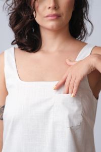 Vestido Vilma Curto - Branco