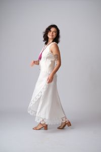 Saia Catarina Renda de Bilro - Branco