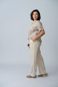 Calça André Reta 100% Linho - Natural