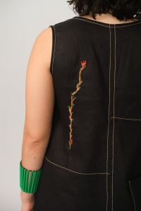 Vestido Carla 100% Linho - Preto