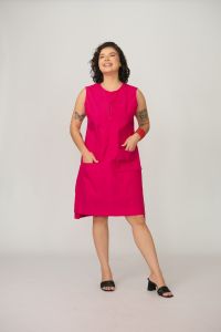 Vestido Fefê Reto - Pink