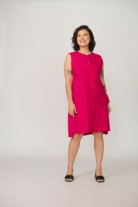 Vestido Fefê Reto - Pink