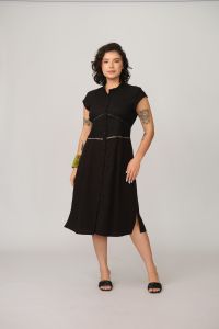 Vestido Bruna Midi - Preto