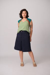 Blusa Selma - Verde Listrado