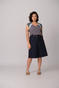 Blusa Selma - Azul Listrado