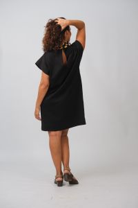 Vestido Leopoldina Curto - Preto