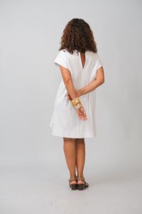 Vestido Leopoldina Curto - Branco
