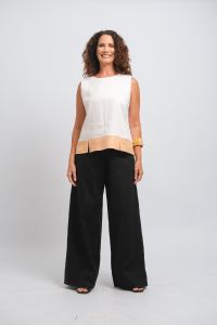 Blusa Marion - Off / Salmão