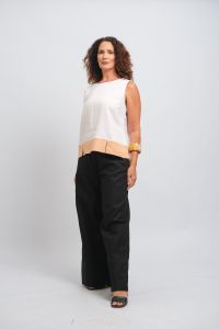 Blusa Marion - Off / Salmão