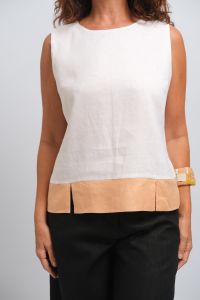 Blusa Marion - Off / Salmão