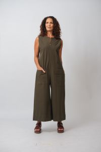 Macacão Fábia Longo - Verde Musgo