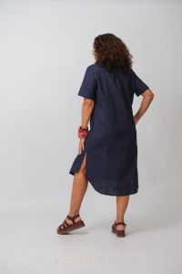 Chemise Jandira - Azul 100% Linho